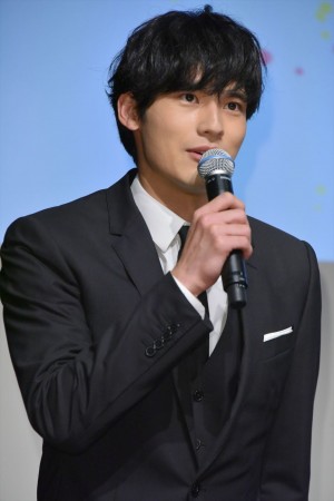 映画『望み』舞台あいさつ中継付き完成披露試写会に出席した岡田健史