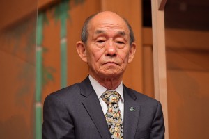 映画『十二単衣を着た悪魔』完成披露報告会に登場した笹野高史