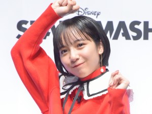 ディズニー新作ゲーム『STAR SMASH』発表会に登場した山之内すず