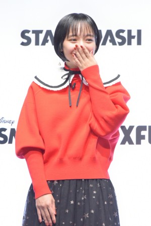 ディズニー新作ゲーム『STAR SMASH』発表会に登場した山之内すず