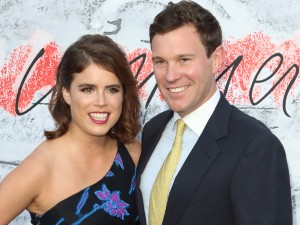(左から)ユージェニー王女、ジャック・ブルックスバンク