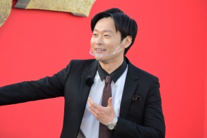 映画『モンスターハンター』公開直前イベントに登場した和牛・川西賢志郎