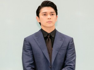 映画『ヒノマルソウル~舞台裏の英雄たち~』完成披露イベントに登場した眞栄田郷敦
