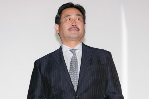 映画『美しき誘惑-現代の「画皮」-』初日舞台あいさつに登場した永島敏行