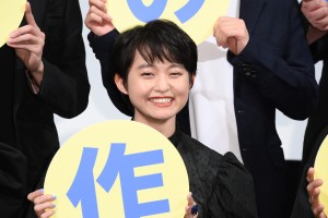 映画『サマーフィルムにのって』特別試写会イベントに登場した伊藤万理華