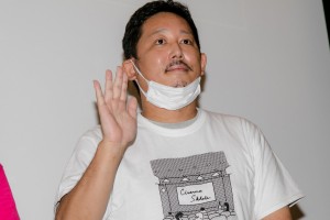 映画『シュシュシュの娘』プレミアム試写会に登場した入江悠監督