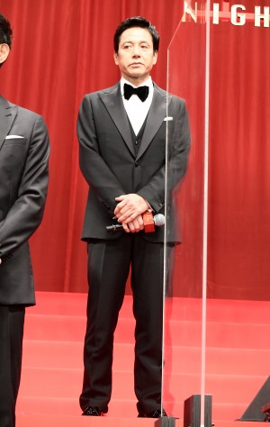映画『マスカレード・ナイト』完成披露試写会に登場した勝村政信