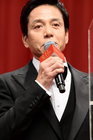 映画『マスカレード・ナイト』完成披露試写会に登場した勝村政信