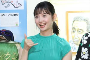 「モヤさまドイヒー展」囲み取材に出席した田中瞳アナウンサー