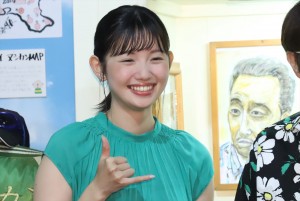 「モヤさまドイヒー展」囲み取材に出席した田中瞳アナウンサー