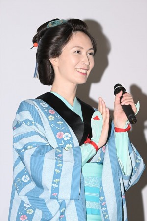 長澤奈央、Vシネクスト『忍風戦隊ハリケンジャーでござる!シュシュッと 20th anniversary』完成披露舞台挨拶に登場