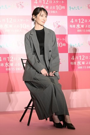 波瑠、水10ドラマ『わたしのお嫁くん』制作発表に登場