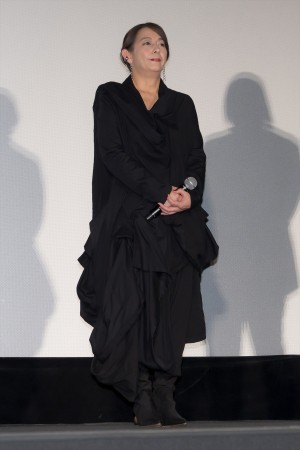 片岡礼子、映画『笑いのカイブツ』舞台挨拶付き完成披露上映会に登場