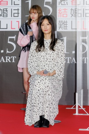 菜々緒、ドラマ『忍者に結婚は難しい』制作発表会見に登場