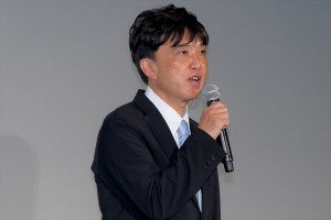 高橋正弥監督、映画『渇水』完成披露舞台挨拶に登場