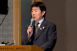 『ゴジラ-1.0』完成報告会見で司会を務めた笠井信輔