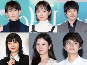 (上段左から)『100万回 言えばよかった』佐藤健、井上真央、松山ケンイチ(下段左から)『夕暮れに、手をつなぐ』広瀬すず、『星降る夜に』吉高由里子、北村匠海