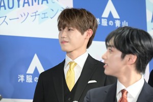 INI・木村柾哉、洋服の青山 2023年フレッシャーズ新CM発表会に登場