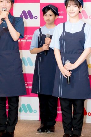 モーニング娘。'23・井上春華、モスバーガー×モーニング娘。'23「朝、モスしよ!キャンペーン」発表会に登場