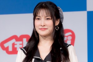 KARA・ギュリ、「イモトのWiFi 新CM発表会」に登場