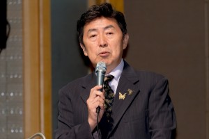 『ゴジラ-1.0』完成報告会見で司会を務めた笠井信輔