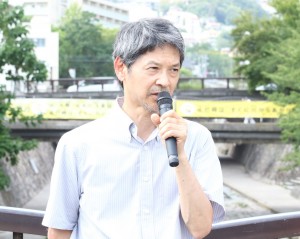 緒形直人、連続テレビ小説『おむすび』神戸ロケ取材会に登場