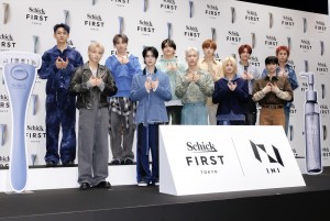 INI、シック・ジャパン「Schick FIRST TOKYO」製品説明会&新CM発表会に登場