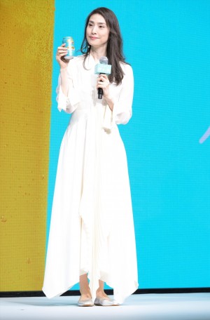 天海祐希、キリンビール新ビールブランド発表会に登場