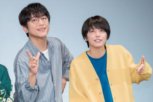 ドラマ『ぼくたちん家』第1話完成披露試写会トークイベントに出席した(左から)及川光博、手越祐也