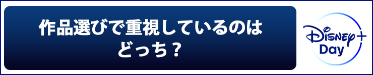 作品選びで重視しているのはどっち？