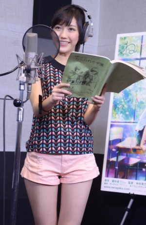 渡辺麻友アフレコの様子