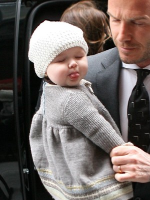 デヴィッド・ベッカム＆ハーパー・セヴン親子