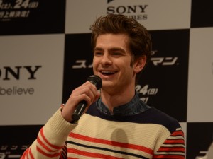 新生スパイダーマンを演じるアンドリュー・ガーフィールド