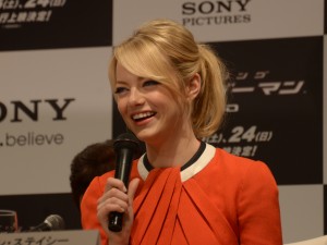 スパイダーマンことピーター・パーカーの初恋の人グウェン・ステイシー役のエマ・ストーン