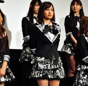AKB初のドキュメンタリー映画「DOCUMENTARY of AKB48 to be continued　10年後、少女たちは今の自分に何を思うのだろう？」公開時のあっちゃん（2011年1月）
