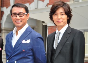 フジテレビ系月9新ドラマ「PRICELESS～あるわけねぇだろ、んなもん！～」記者発表会見に出席した、中井貴一、藤木直人