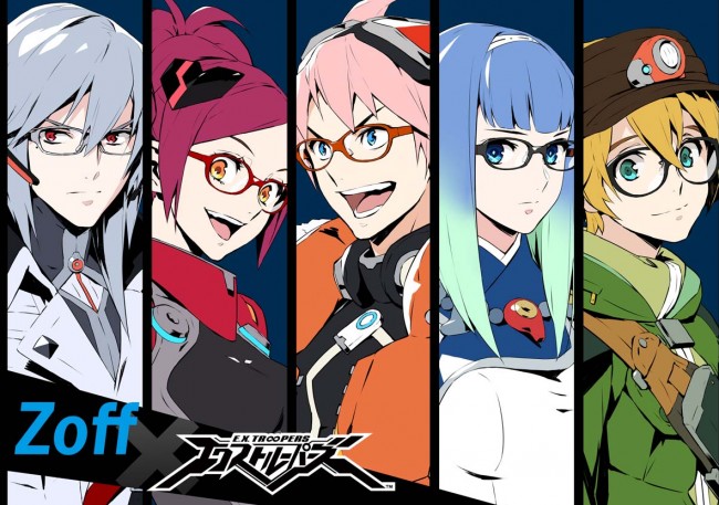 人気メガネ Zoff Smart とマンガチックアクション エクストルーパーズ のコラボ決定 12年10月14日 ゲーム アニメ ニュース クランクイン