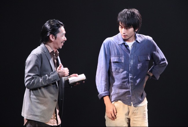 舞台「悼む人」最終舞台稽古2012/10/18、手塚とおる、向井理
