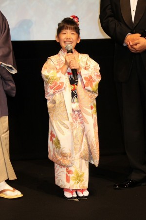 芦田愛菜、「のぼうの城」舞台挨拶に登壇