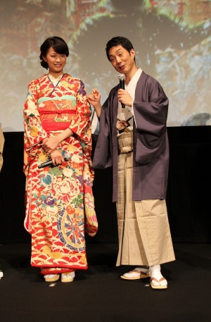 「のぼうの城」舞台挨拶で野村萬斎が英語スピーチ