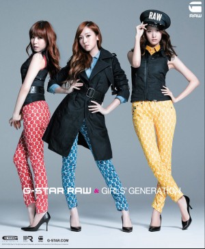 G-STAR RAWジャパン発・新ミューズに少女時代を起用