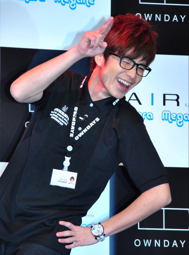 眼鏡フレーム「チャラメガネ」お披露目イベント20121210、藤森慎吾