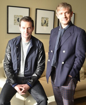 インタビューに答えてくれたリチャード・アーミティッジとマーティン・フリーマン