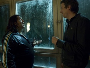 「アタック・ザ・ブロック」ジョー・コーニッシュ監督（右）、ニック・フロスト（左）