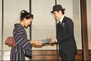 NHK大河ドラマ 主役バトンタッチ・セレモニーに出席した、綾瀬はるか、松山ケンイチ