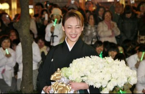 宝塚歌劇団卒業パレードに登場した、音月桂