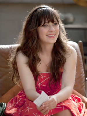 「New Girl ～ダサかわ女子と三銃士」のゾーイ・デシャネル