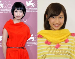 モデル出身の2013年注目したい女優（左：二階堂ふみ／右：大野いと）
