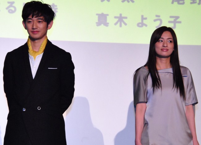 ドラマ「最高の離婚」完成披露試写会　瑛太・尾野真千子