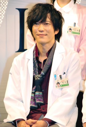 フジテレビ系新ドラマ「ラストホープ」制作発表会見に出席した、田辺誠一